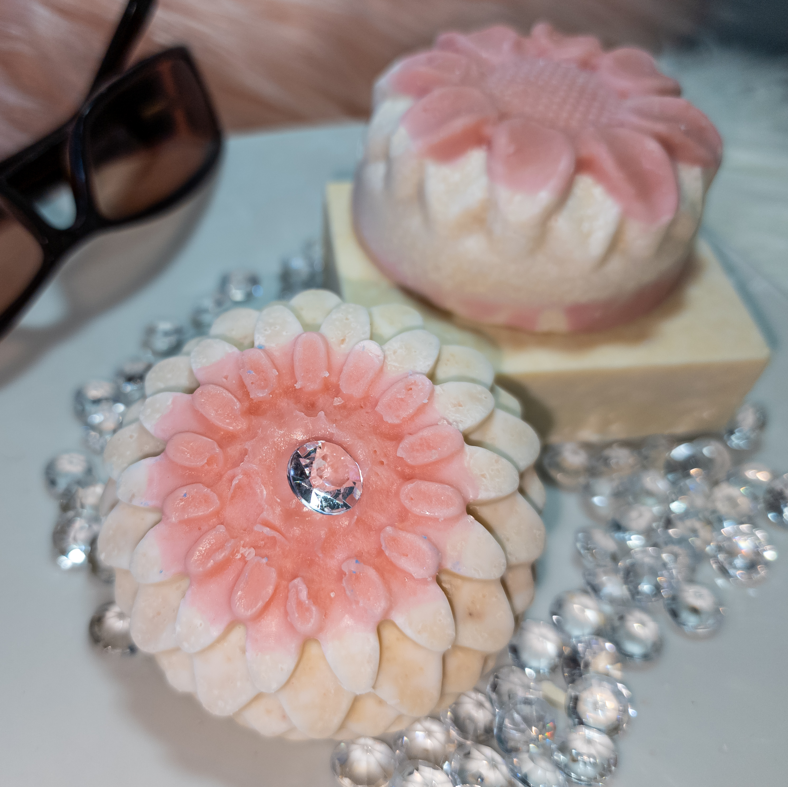 Pink Himalayan Rose Salt Soap Bar  3.5oz.  3pk