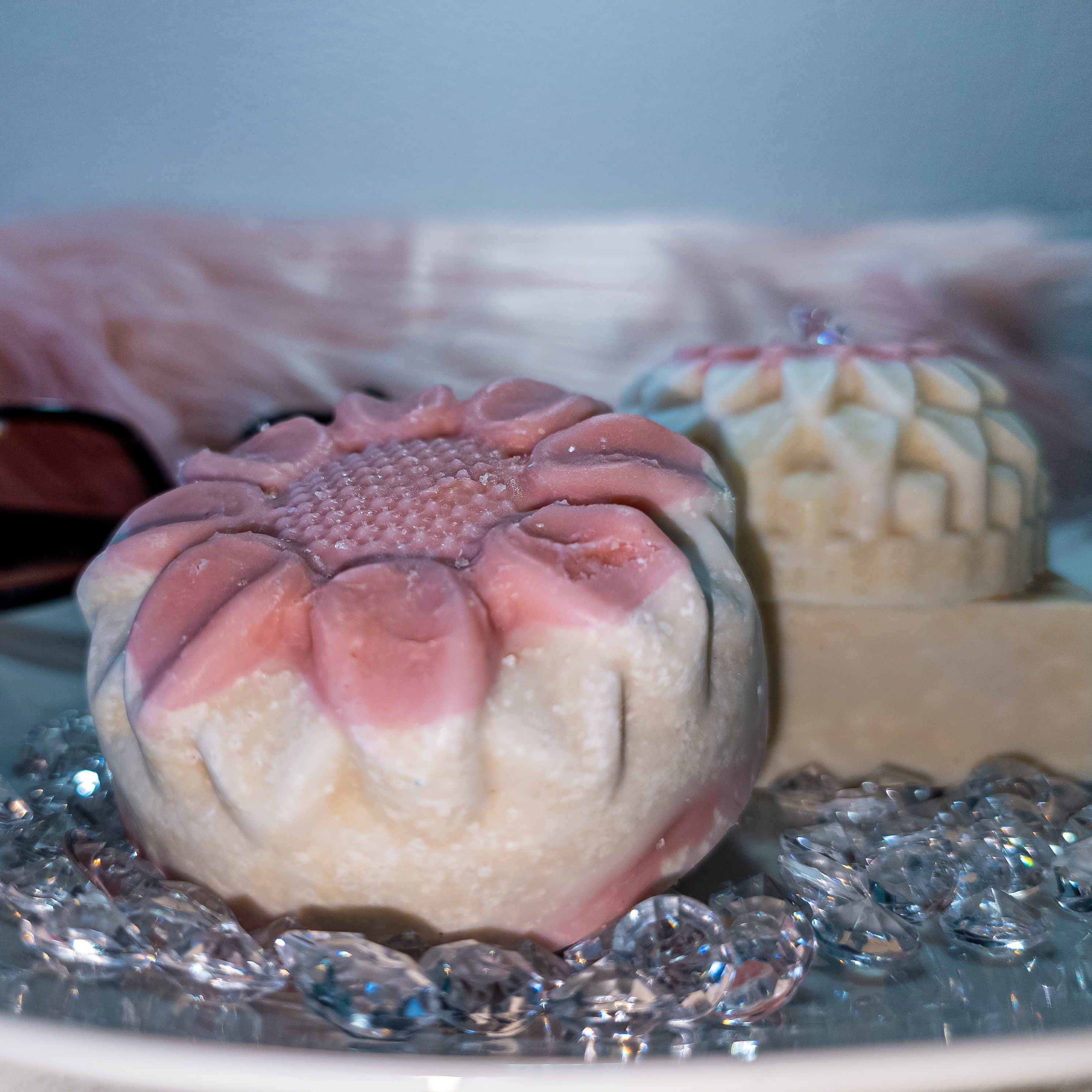 Pink Himalayan Rose Salt Soap Bar  3.5oz.  3pk